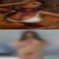 Wet horny woman